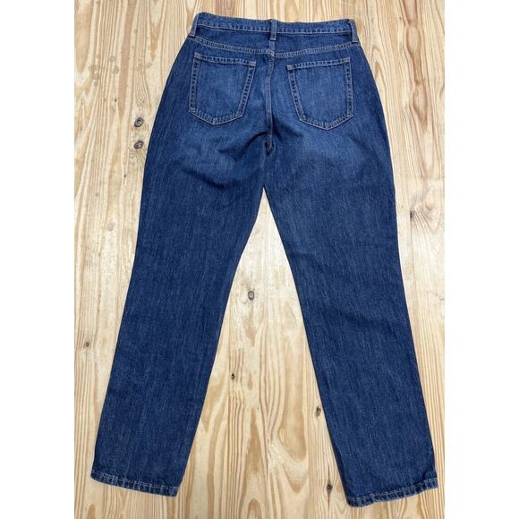 Banana Republic Womens Curvy Straight Jeans Blue Hi Rise Dark Wash 29/8 - Picture 2 of 6